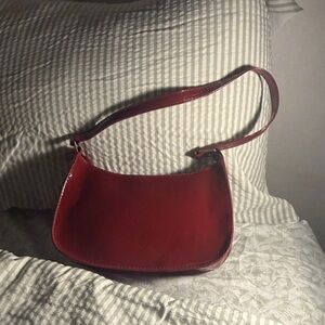 Elegant Red Women's Shoulder Bag